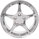 18" Replica Wheel CV05 Fits Chevrolet Corvette - C5 Rim 18x9.5 Chrome Wheel