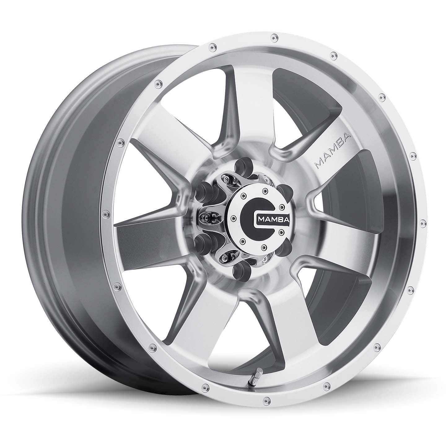 20x9 Mamba M14 Wheel/Rim 6x139.7 20x9 6-139.7 20-9 Silver ET12