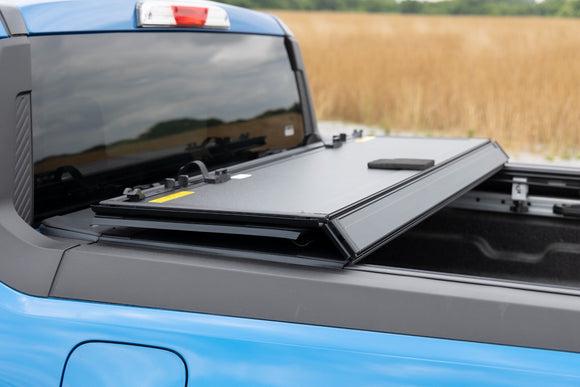 Rough Country Hard Tri-Fold Flip Up Bed Cover 4'6" Bed For Ford Maverick 22-23