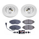 PowerStop Genuine Geomet Coated Rotor and Carbon-Fiber Ceramic Brake Pad Kit