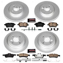 PowerStop Genuine Geomet Coated Rotor and Carbon-Fiber Ceramic Brake Pad Kit