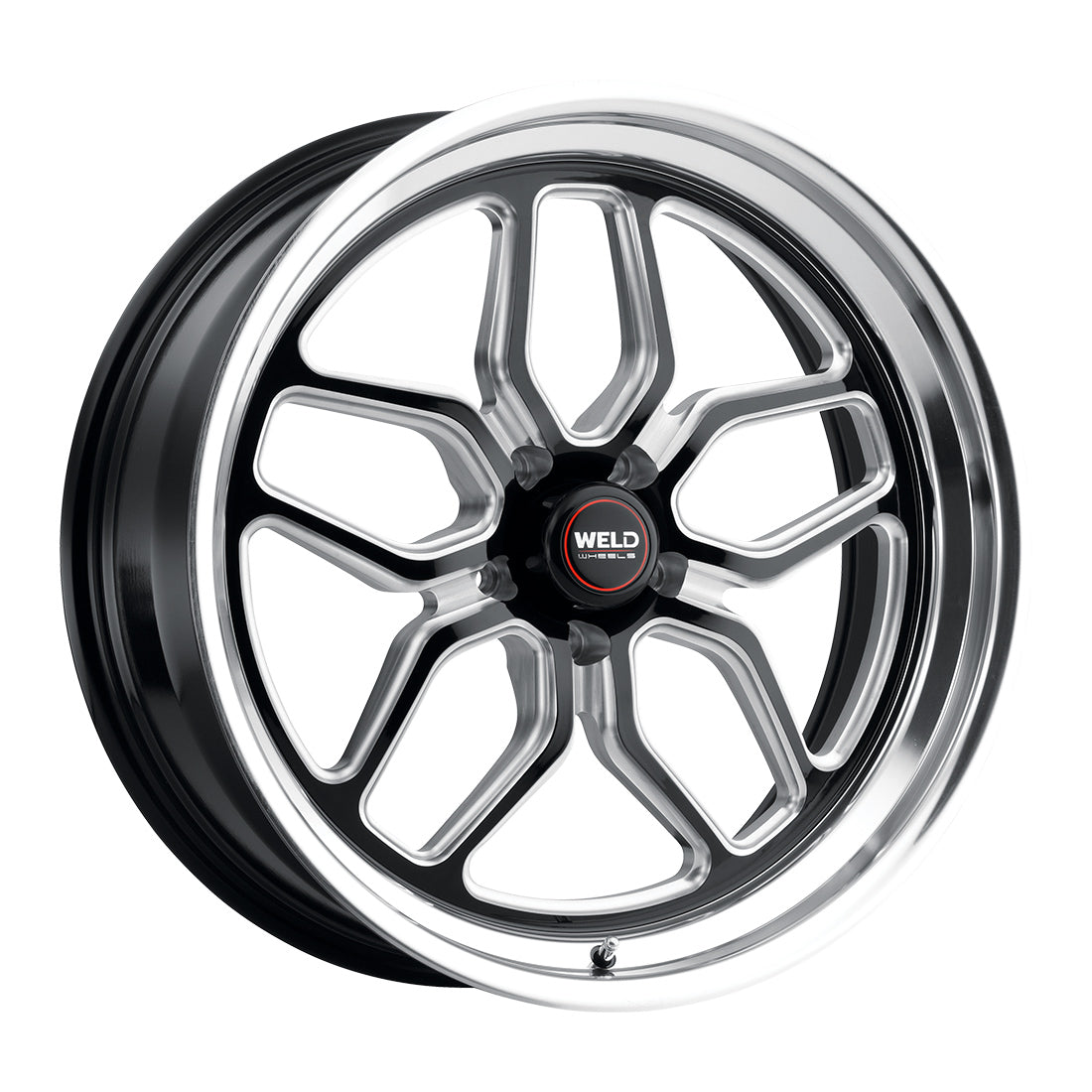 22x8.5 WELD Performance Laguna Gloss Black Milled 5x127 5x5 ET6 Wheel Rim