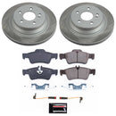 PowerStop Semi-Coated Rotor and Low-Dust Ceramic Brake Pad Kit