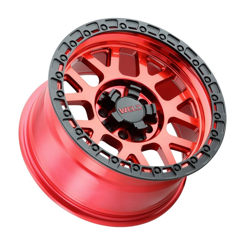 20x10 WELD Off-Road Cinch Candy Red / Black Ring 8x170 ET-18 Wheel Rim - 0