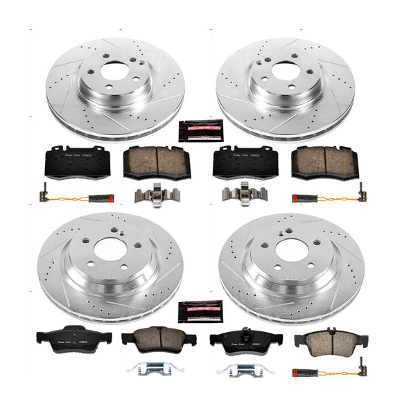PowerStop Z23 Daily Driver Carbon-Fiber Ceramic Brake Pad and Drilled & Slotted