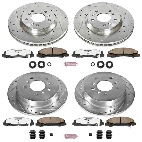 PowerStop Z26 Street Performance Ceramic Brake Pad and Drilled & Slotted Rotor K
