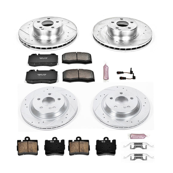 PowerStop Z23 Daily Driver Carbon-Fiber Ceramic Brake Pad and Drilled & Slotted