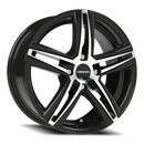 15X6.5 Vision 640 Nitrous Gloss Black Machined Face Wheel 4x100 ET38
