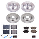 PowerStop OE Stock Replacement Low-Dust Ceramic Brake Pad and Rotor Kit