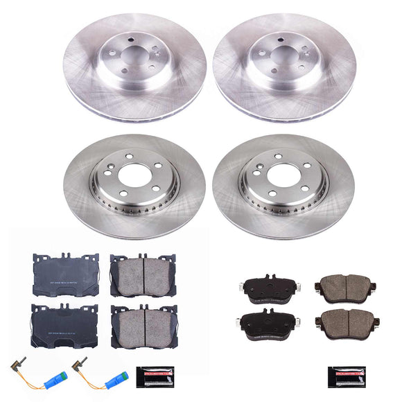 PowerStop OE Stock Replacement Low-Dust Ceramic Brake Pad and Rotor Kit