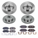 PowerStop OE Stock Replacement Low-Dust Ceramic Brake Pad and Rotor Kit