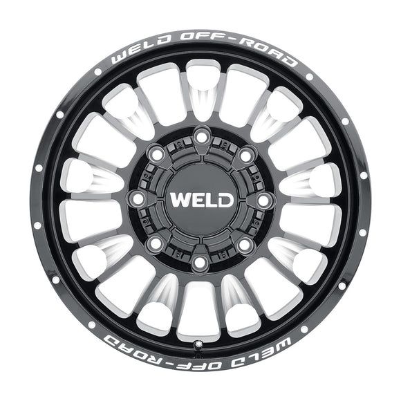 20x8.25 WELD Off-Road Scorch Dually Black Milled 8x200 ET108 Wheel Rim