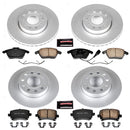 PowerStop Genuine Geomet Coated Rotor and Carbon-Fiber Ceramic Brake Pad Kit