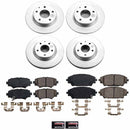 PowerStop Genuine Geomet Coated Rotor and Low-Dust Ceramic Brake Pad Kit