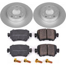 PowerStop Genuine Geomet Coated Rotor and Carbon-Fiber Ceramic Brake Pad Kit