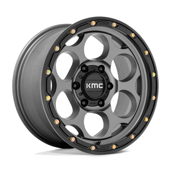 17X8.5 KMC KM541 DIRTY HARRY S-GRY BLK-LP 8X165.1 ET0 wheel/rim
