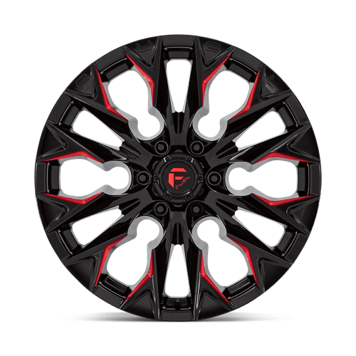 20x9 Fuel Off-Road D823 Flame Gloss Black Milled Candy Red 6x139.7 ET20 Wheel