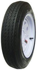 4.80-12 4 Ply SU02 Tire Mounted on 12x4 4-4 White 8 Spoke Wheel-2