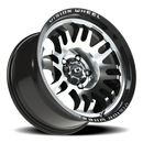 17x9.5 Vision 409 Inferno Gloss Blk Machined 5x5 (5x127) ET-18 wheel/rim
