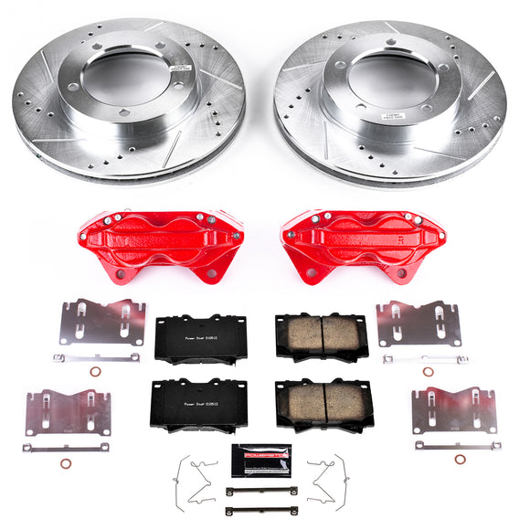 PowerStop Z23 Daily Driver Carbon-Fiber Ceramic Pads Drilled & Slotted Rotor & C