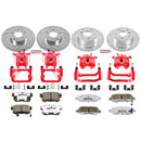 PowerStop Z26 Street Performance Ceramic Brake Pad, Drilled Slotted Rotor, and C