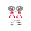 PowerStop Z26 Street Performance Ceramic Brake Pad, Drilled Slotted Rotor, and C