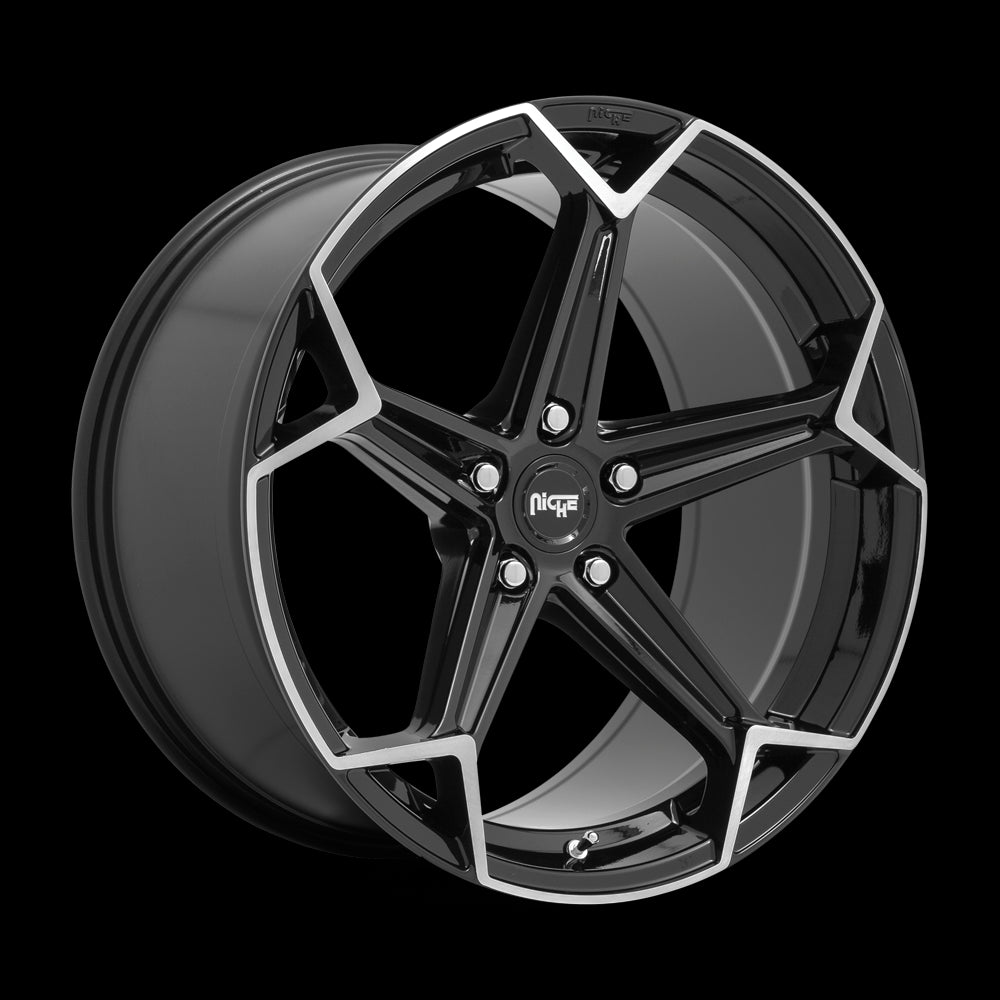 20X9 Niche N259 ARROW Gloss Black Brushed 5X112 ET27 wheel/rim