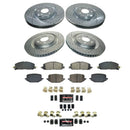 PowerStop Z36 Carbon-Fiber Ceramic Brake Pad with Drilled and Slotted Rotor Kit