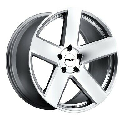 18X9.5 TSW Bristol Wheel/Rim Silver / Mirror 5X114.3 ET20 18-9.5 5-114.3