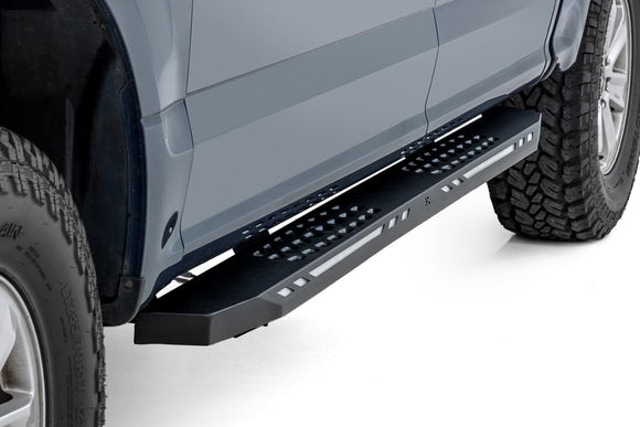 Rough Country AC2 Running Boards Amber White for 07-18 Chevy GMC 1500 Crew Cab