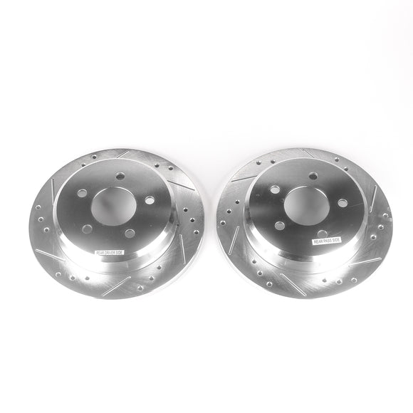 PowerStop Evolution Drilled Slotted Rotors Pair Rear