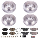 PowerStop OE Stock Replacement Low-Dust Ceramic Brake Pad and Rotor Kit