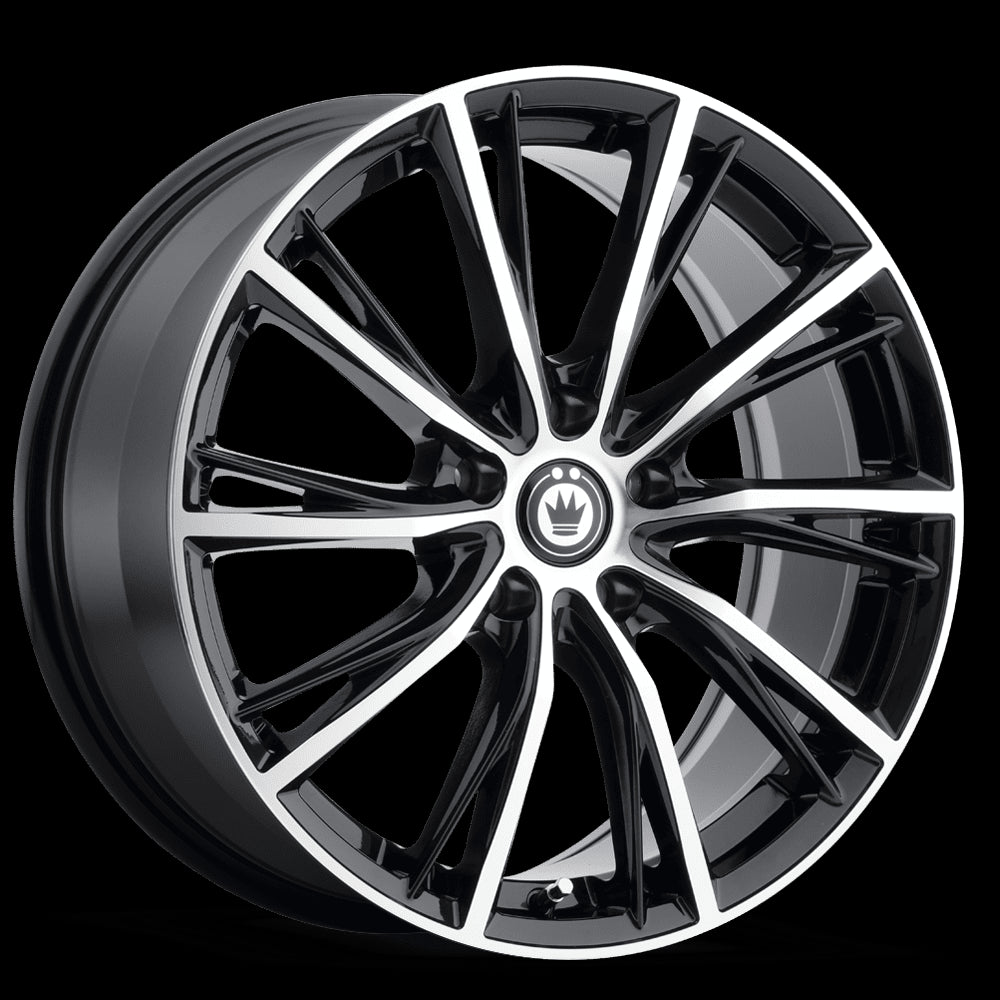 17x7.5 Konig Impression Gloss Black/Machined Face 5x112 ET45 Wheel Rim