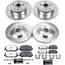 PowerStop Z36 Carbon-Fiber Ceramic Brake Pad with Drilled and Slotted Rotor Kit
