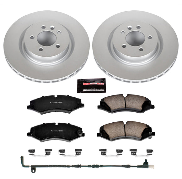PowerStop Genuine Geomet Coated Rotor and Carbon-Fiber Ceramic Brake Pad Kit