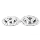 PowerStop Evolution Drilled Slotted Rotors Pair Rear For Ford F-150