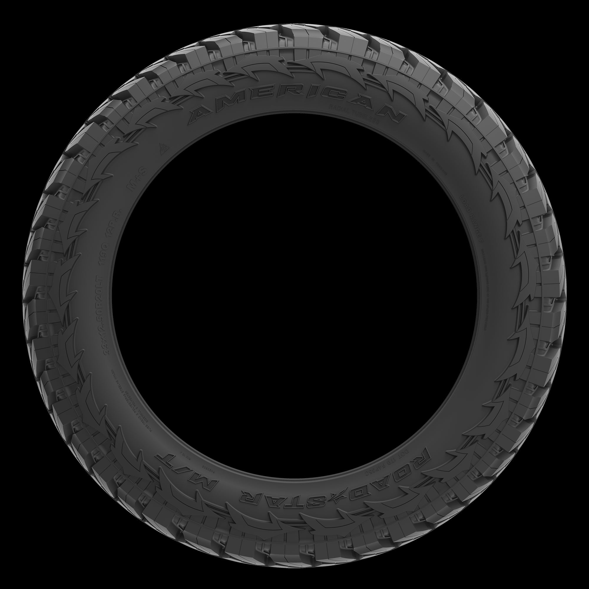 American Roadstar M/T Tire(s) 35X12.50R22 121Q LRF 35 12.50 22 3512.5022