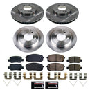 PowerStop OE Stock Replacement Low-Dust Ceramic Brake Pad and Rotor Kit