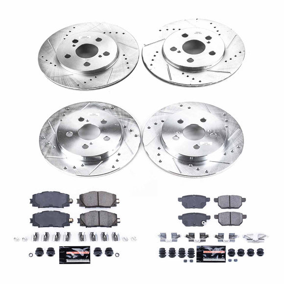 PowerStop Z23 Daily Driver Carbon-Fiber Ceramic Brake Pad and Drilled & Slotted