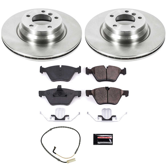 PowerStop OE Stock Replacement Low-Dust Ceramic Brake Pad and Rotor Kit