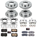 PowerStop OE Stock Replacement Low-Dust Ceramic Brake Pad, Rotor and Caliper Kit