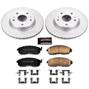 PowerStop Genuine Geomet Coated Rotor and Low-Dust Ceramic Brake Pad Kit