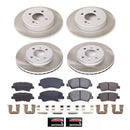 PowerStop Semi-Coated Rotor and Low-Dust Ceramic Brake Pad Kit