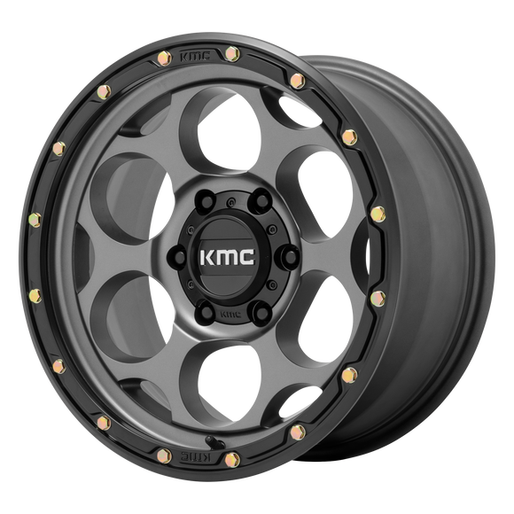 17X9 KMC KM541 DIRTY HARRY S-GRY BLK-LP 6X139.7 ET-12 wheel/rim