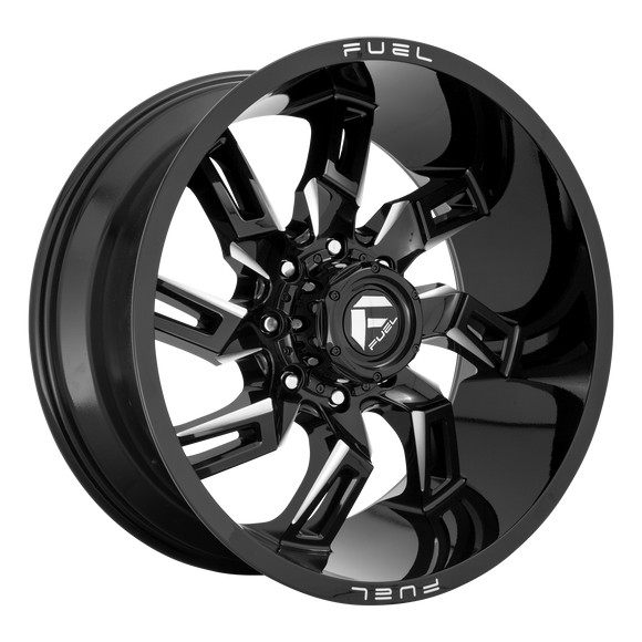 20x10 Fuel Off-Road D747 Lockdown Gloss Black Milled 8x180 ET-18 CB124.2 Wheel