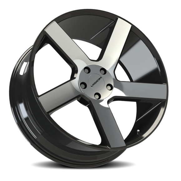 20x9 Vision 472 Switchback Gloss Black - Machined Wheel 5x115 ET15 CB74.1