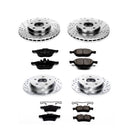 PowerStop Z23 Daily Driver Carbon-Fiber Ceramic Brake Pad and Drilled & Slotted