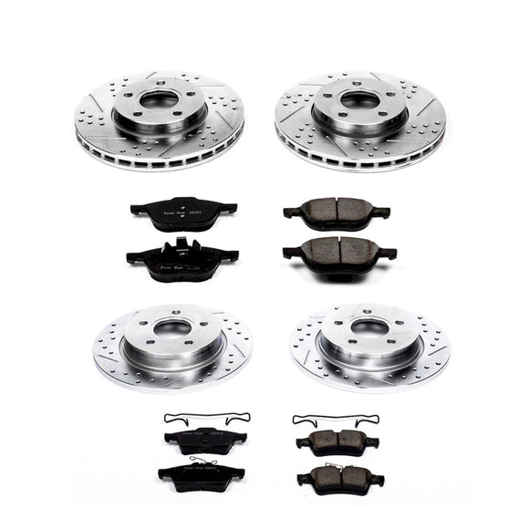 PowerStop Z23 Daily Driver Carbon-Fiber Ceramic Brake Pad and Drilled & Slotted