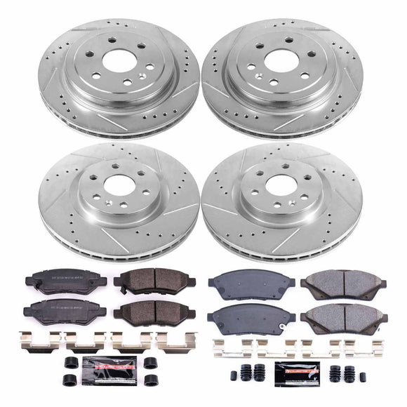 PowerStop Z23 Daily Driver Carbon-Fiber Ceramic Brake Pad and Drilled & Slotted