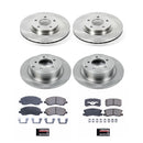 PowerStop OE Stock Replacement Low-Dust Ceramic Brake Pad and Rotor Kit